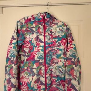 The North Face Pink and Blue Floral Jacket